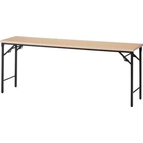【TRUSCO】ＴＲＵＳＣＯ　折りたたみ会議テーブル　９００Ｘ４５０ＸＨ７００　棚板なし　ナチュラル